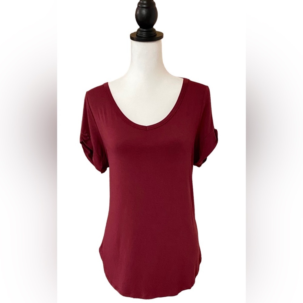 Icyzone V-Neck - Open-Back-Loose fit Workout Tee Size M